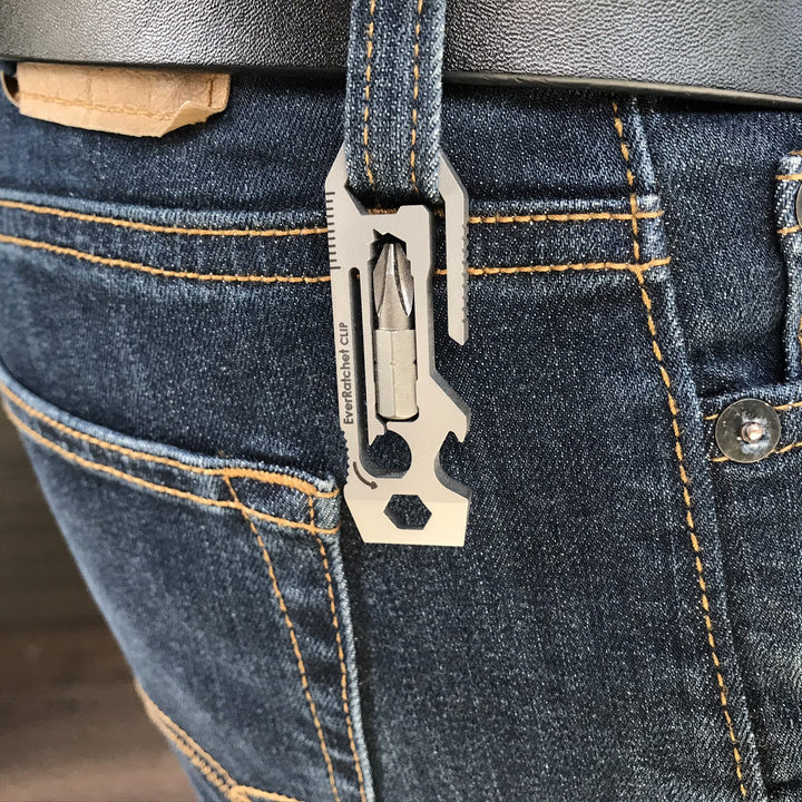 EverRatchet Clip Ratcheting Keychain Multitool