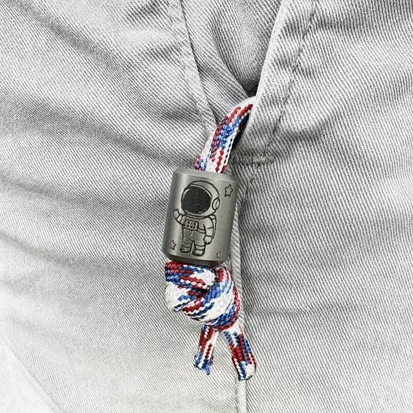 Custom Titanium Bead + Paracord Lanyard