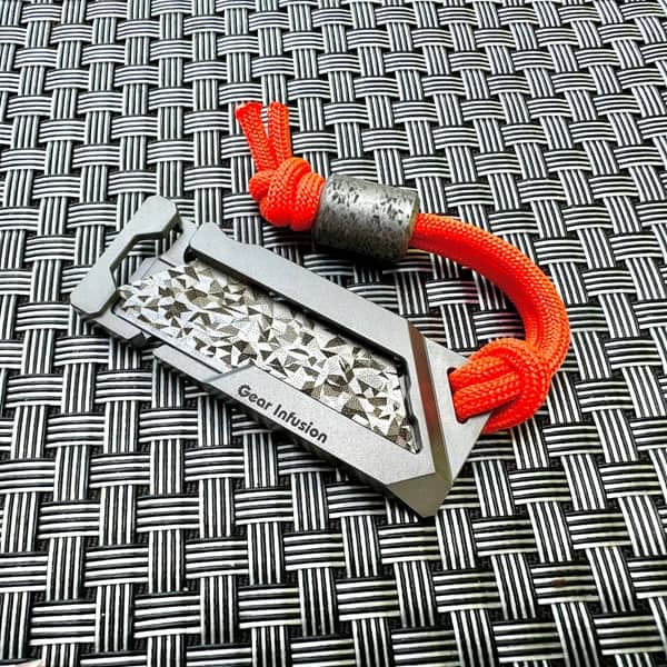 Custom Titanium Bead + Paracord Lanyard