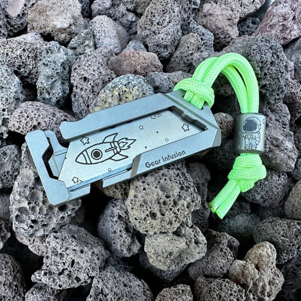 Custom Titanium Bead + Paracord Lanyard