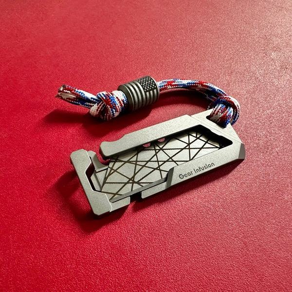 Custom Titanium Bead + Paracord Lanyard