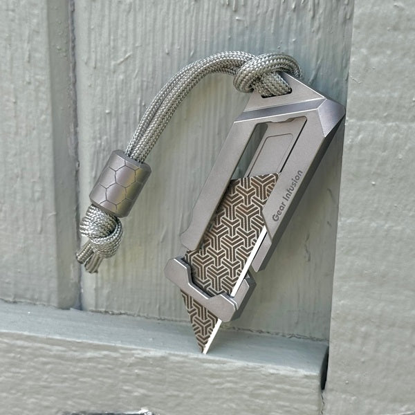 Custom Titanium Bead + Paracord Lanyard