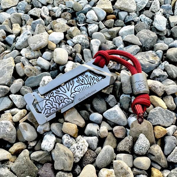 Custom Titanium Bead + Paracord Lanyard