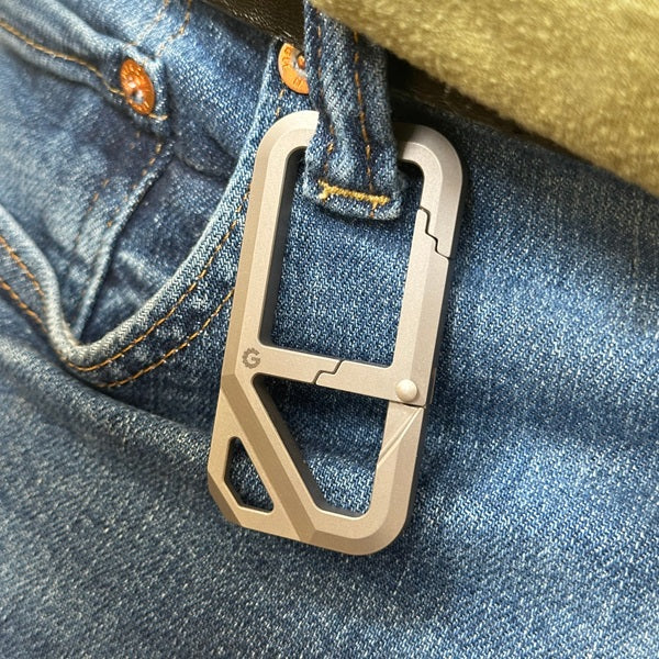 GhostTi Titanium Utility Knife | Gravity Drop Close Blade by Gear