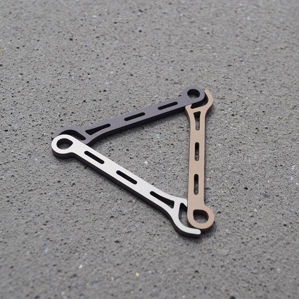 Brew Soldier bottle opener made from Grade 5 titanium, designed to blend with your keyring for discreet everyday carry (EDC) and built for durability and strength.