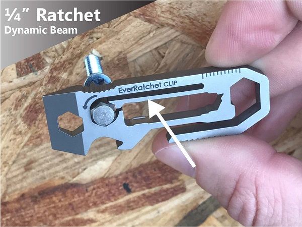 EverRatchet Clip Ratcheting Keychain Multitool - Gear Infusion